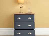 GFW Kendal 3 Drawer Chest In Slate Blue Thumbnail