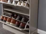 GFW Kendal Deluxe Shoe Cabinet In Grey Thumbnail