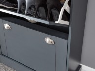 GFW Kendal Deluxe Shoe Cabinet In Slate Blue Thumbnail