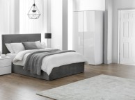 Julian Bowen Shoreditch 4ft6 Double Grey Fabric Ottoman Bed Frame Thumbnail