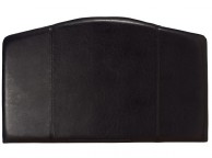 Serene Rosa 4ft6 Double Black Faux Leather Headboard Thumbnail