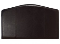 Serene Rosa 3ft Single Brown Faux Leather Headboard Thumbnail
