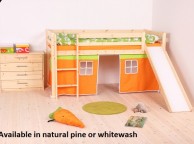 Thuka Hit 26 Childrens Mid Sleeper Bed Frame Available in Natural or Whitewash Thumbnail