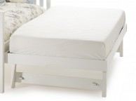 Serene Guest Trundle Underbed Wooden Frame 3ft Single White Thumbnail