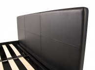 GFW Side Lift Ottoman 5ft Kingsize Black Faux Leather Bed Frame Thumbnail