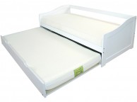 GFW Oregon 3ft Single White Wooden Day Guest Bed Frame Thumbnail