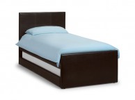 Julian Bowen Cosmo 3ft Single Brown Leather Guest Bed Frame Thumbnail