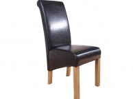 GFW Hudson Pair Of Black Faux Leather Dining Chairs Thumbnail