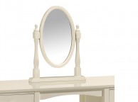 Julian Bowen Josephine Stone White Oval Dressing Table Mirror Thumbnail