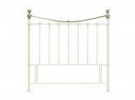 Bentley Designs Amelie 4ft Small Double White Metal Headboard Thumbnail
