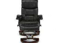 Serene Moss Black Faux Leather Recliner Chair Thumbnail