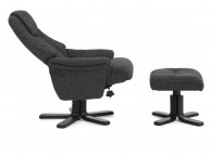 Serene Mysen Graphite Fabric Recliner Chair Thumbnail