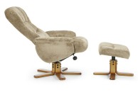 Serene Mandal Mink Fabric Recliner Chair Thumbnail