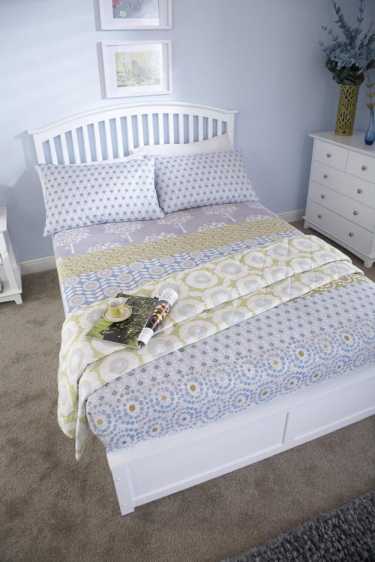 Madrid White Wooden Ottoman Bed Madrid White Wooden Ottoman Bed
