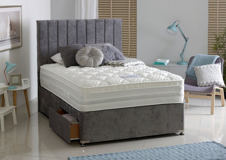 Dura Bed Oxford 1000 Pocket Sprung 3ft Single Divan Bed with Memory