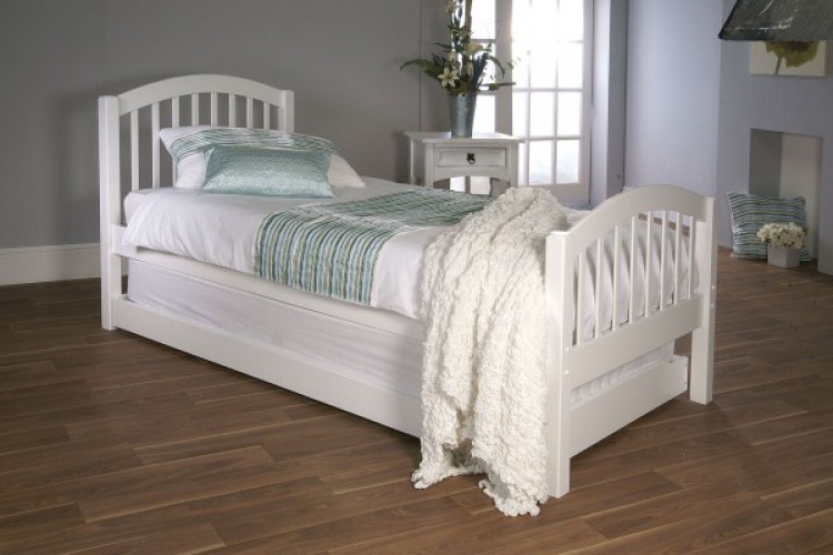 Limelight Despina 3ft Single White Wooden Bed With Guest