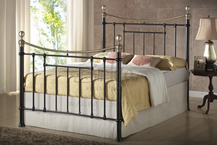 birlea bronte 5ft kingsize black metal bed frame by birlea metal king size bed frame
