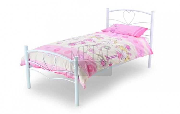 White Metal Bed Frame 750 x 475