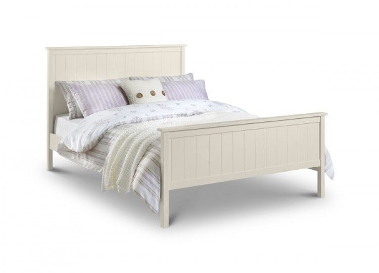 Pics For > White Double Bed Frame