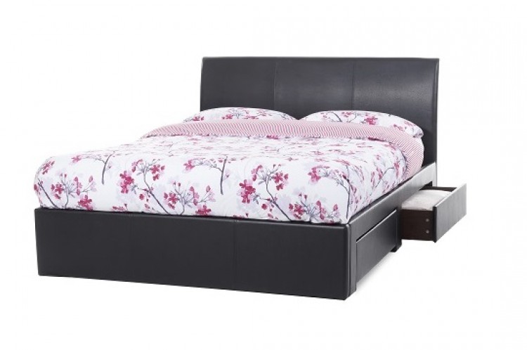 Faux Leather Sleigh Bed With Drawers Reviews Faux Leather Sleigh Bed With Drawers Reviews