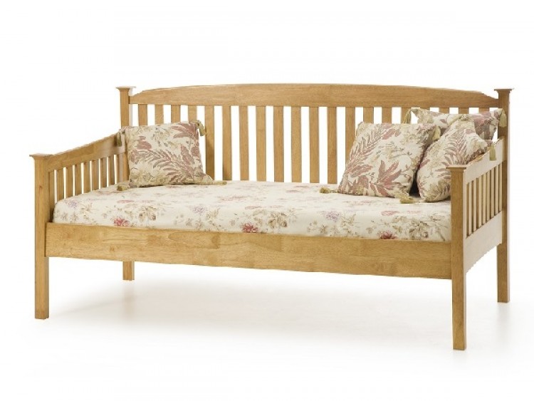 Serene Eleanor 3ft Single Oak Wooden Day Bed Frame By Serene Serene Eleanor 3ft Single Oak Wooden Day Bed Frame - Serene Eleanor 3ft Single Oak Wooden Day Bed Frame By Serene