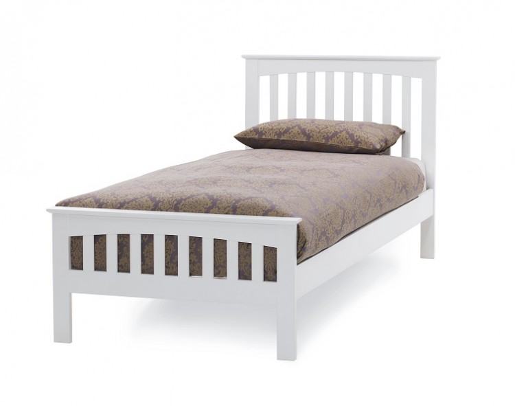 Serene Amelia 3ft Single White Wooden Bed Frame By Furnishings Serene Amelia 3ft Single White Wooden Bed Frame