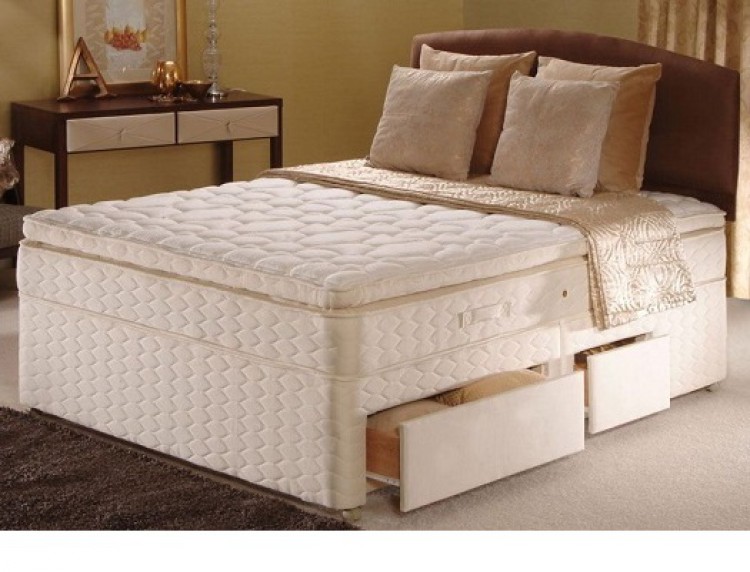 4ft small double divan bed with mattress