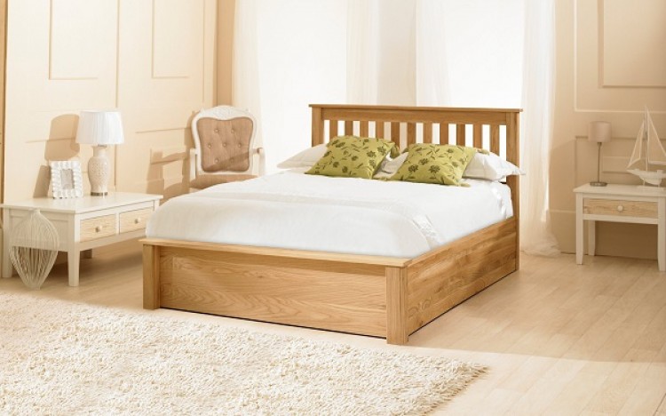Emporia Monaco 6ft Super Kingsize Solid Oak Ottoman Bed Frame By Solid Oak Ottoman Bed Frame Emporia