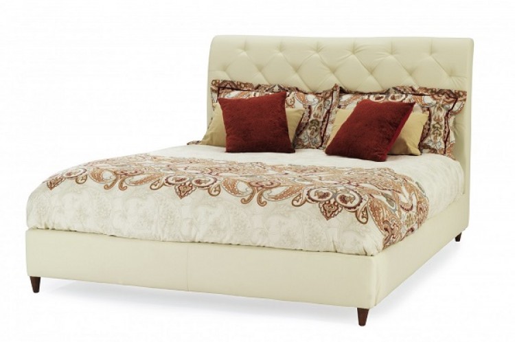 Clearance Serene Verona 5ft Kingsize Cream Faux Leather Bed Serene Verona 4ft6 Double Cream Faux Leather Bed Frame