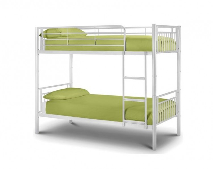 Julian Bowen Atlas White Metal Bunk Bed By