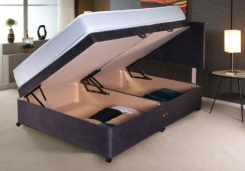 Vogue 4ft Small Double Side Lift Ottoman Bed Base (Choice Of Colours)