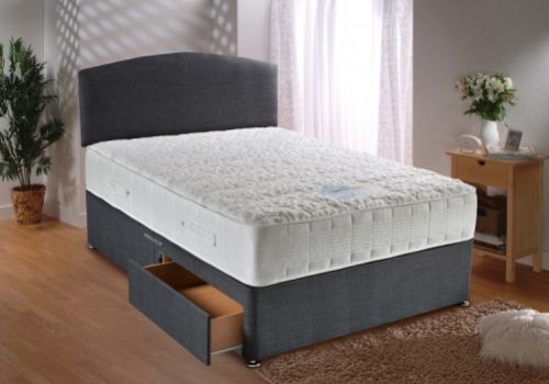 Dura Bed Sensacool Divan Bed 2ft6 Small Single with 1500 Pocket Springs with Memory Foam