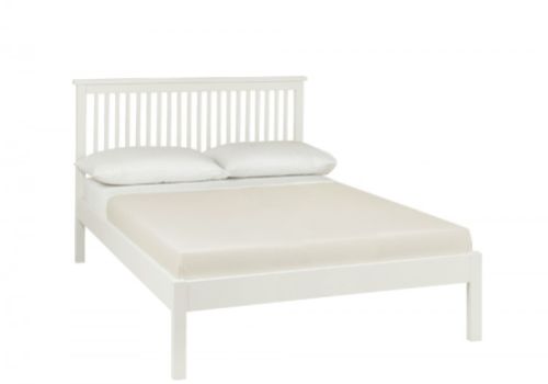 Bentley Designs Atlanta White 4ft6 Double Low Foot End Bed Frame