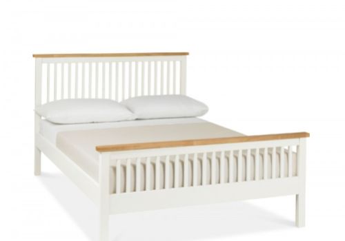 Bentley Designs Atlanta 2 Tone 4ft Small Double High Foot End Bed Frame