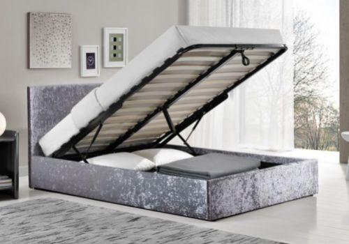 Birlea Berlin 4ft6 Double Steel Fabric Ottoman Bed