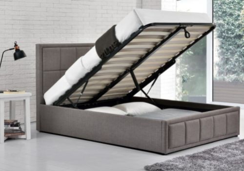 Birlea Hannover 5ft Kingsize Grey Fabric Ottoman Bed