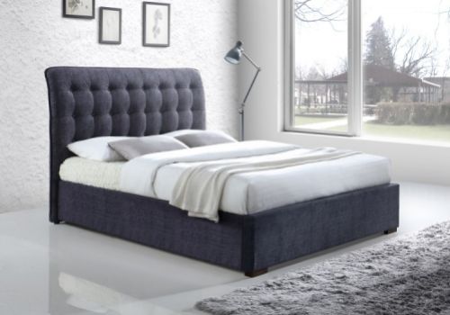 Time Living Hamilton 6ft Super Kingsize Dark Grey Fabric Bed Frame