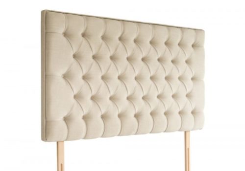 Rest Assured Florence 5ft Kingsize Headboard In Sandstone Or Tan Fabric BUNDLE DEAL