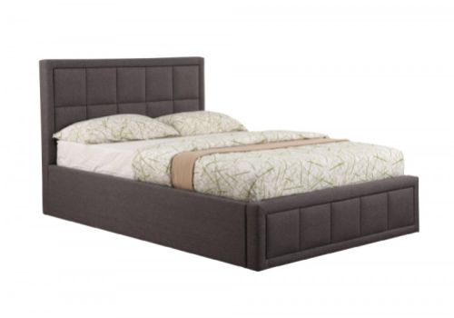 Sweet Dreams Sia 4ft Small Double Grey Fabric Ottoman Bed Frame