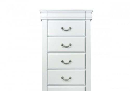 Sweet Dreams Storm White 6 Drawer Narrow Chest