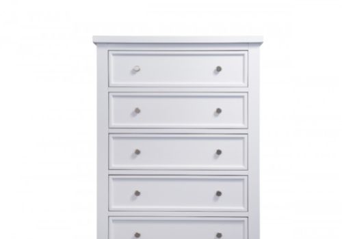 Sweet Dreams Lewis White 5 Drawer Chest