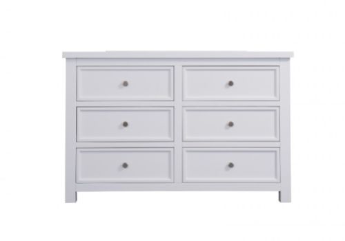 Sweet Dreams Lewis White 6 Drawer Chest