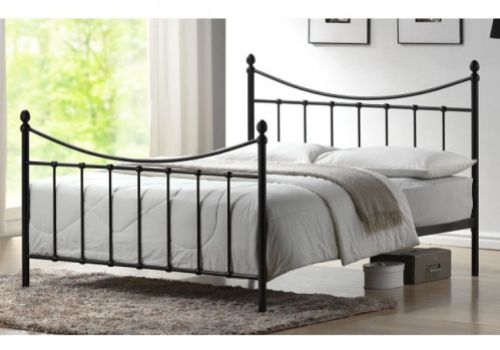 Time Living Alderley 4ft Small Double Black Metal Bed Frame