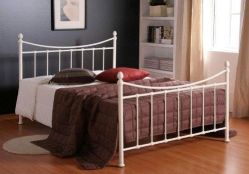 Time Living Alderley 4ft6 Double Ivory Metal Bed Frame