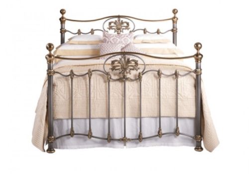 OBC Camolin 5ft Kingsize Silver Patina Metal Headboard