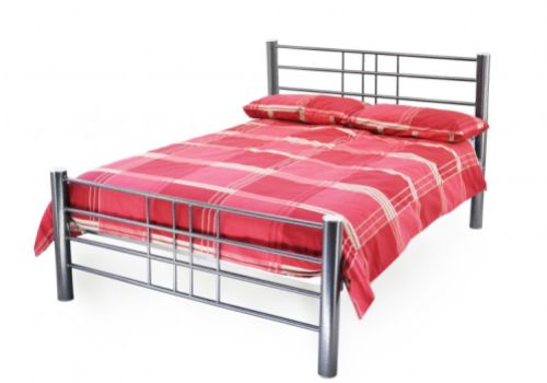 Metal Beds Cuba 3ft (90cm) Single Silver Metal Bed Frame