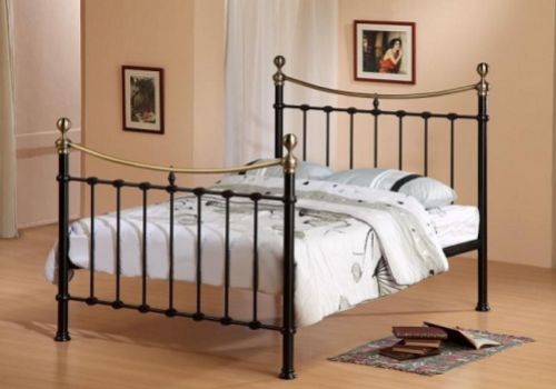 Time Living Elizabeth Black 4ft6 Double Metal Bed Frame