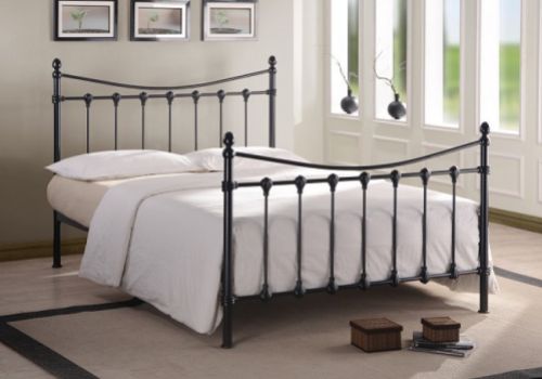 Time Living Florida 4ft Small Double Black Metal Bed Frame