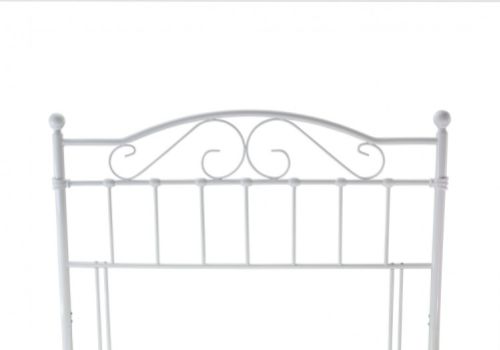 Metal Beds Sussex 3ft  Single White Metal Headboard