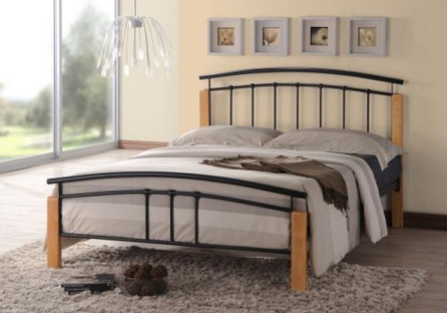 Time Living Tetras 5ft Kingsize Black Metal Bed Frame